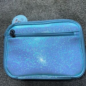 Sparkly Blue Cosmetic Bag